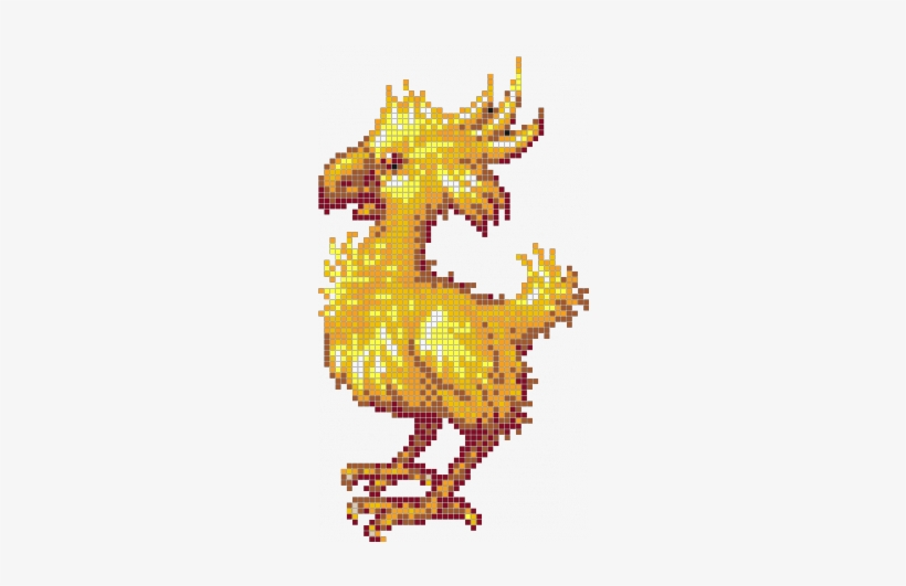 Chocobo - Cross-stitch, transparent png #1797977
