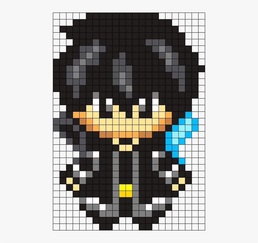 Sao Kirito Perler Bead Pattern Bead Sprite Pixel Art Minecraft Sword Art Online Free Transparent Png Download Pngkey