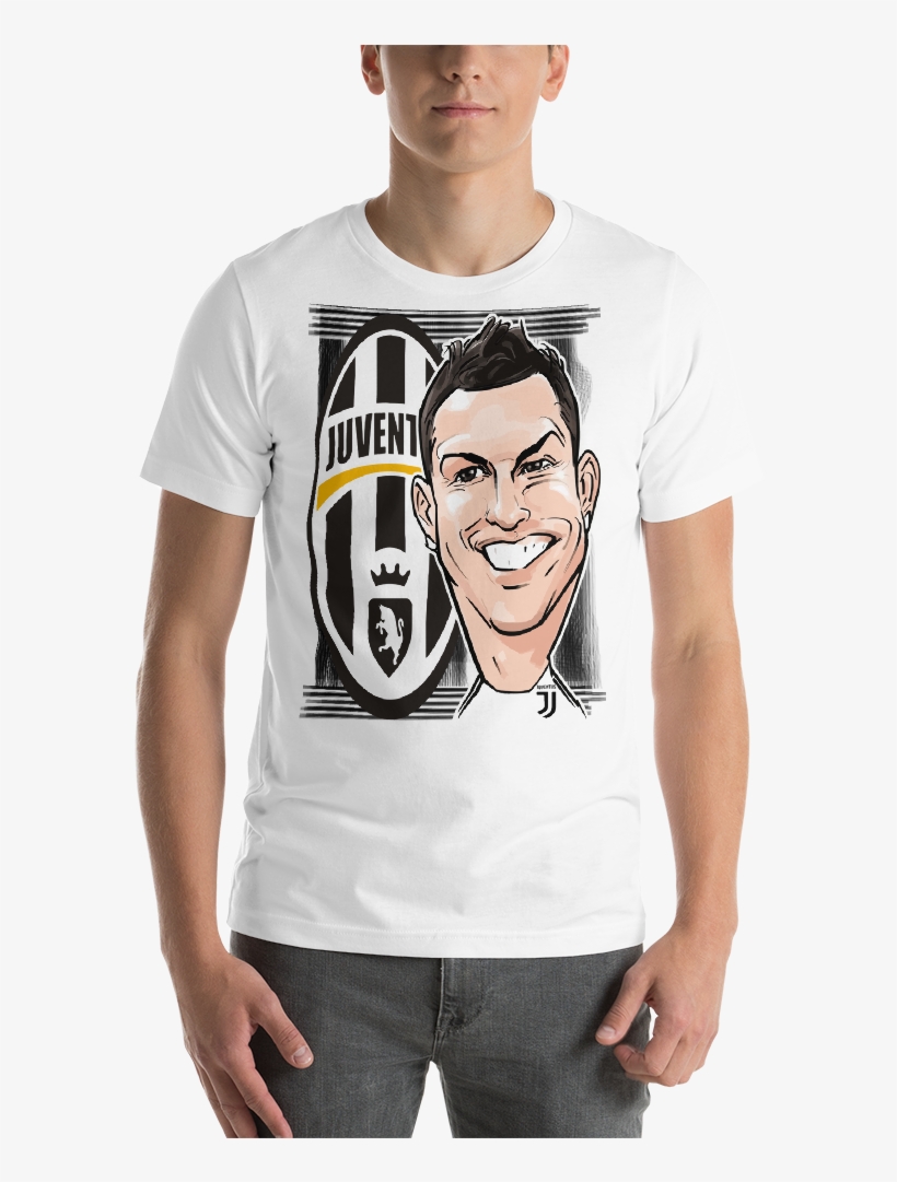 Cristiano Ronaldo Cr7 Cartoon Caricature Juventus Fc - Beard Design T Shirt Printing, transparent png #1798651