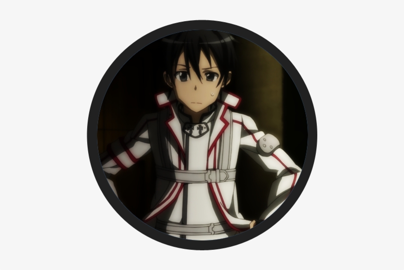 Kirito On Knights Of The Blood Uniform - Sword Art Online Kirito White, transparent png #1798667