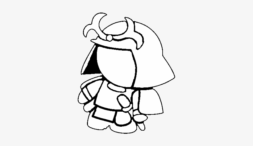Samurai Armor Coloring Pages 2 By Bob - Samurai Helmet Easy To Draw, transparent png #1798821