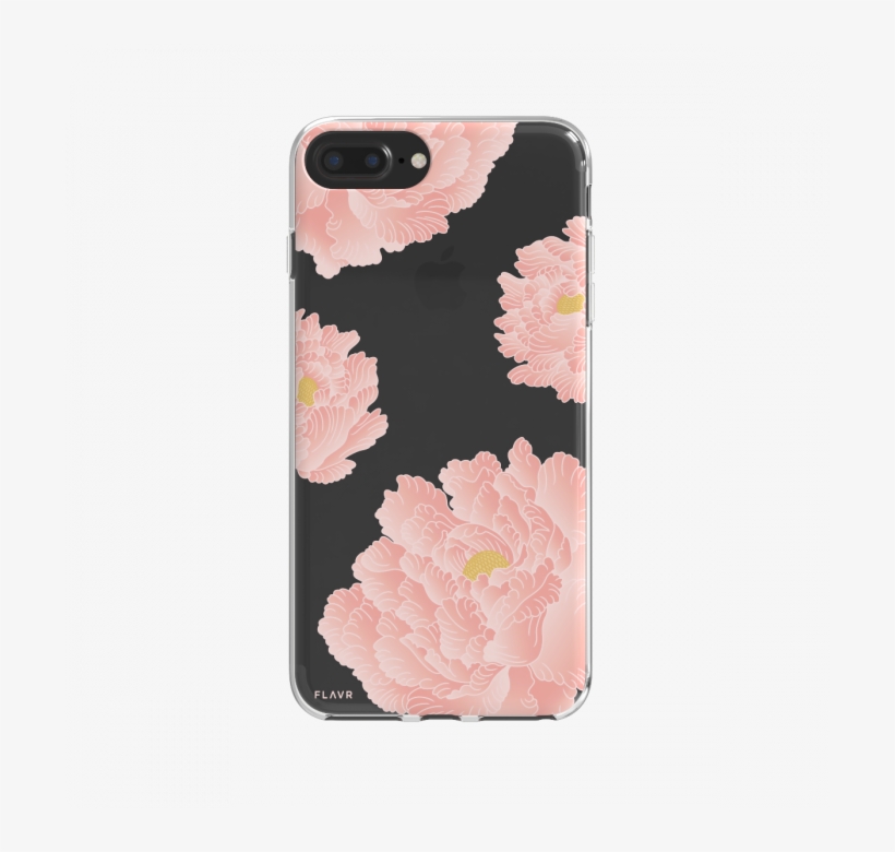 Iphone 8/7/6s Plus Flavr Pink Peonies Iplate Case, transparent png #1799230