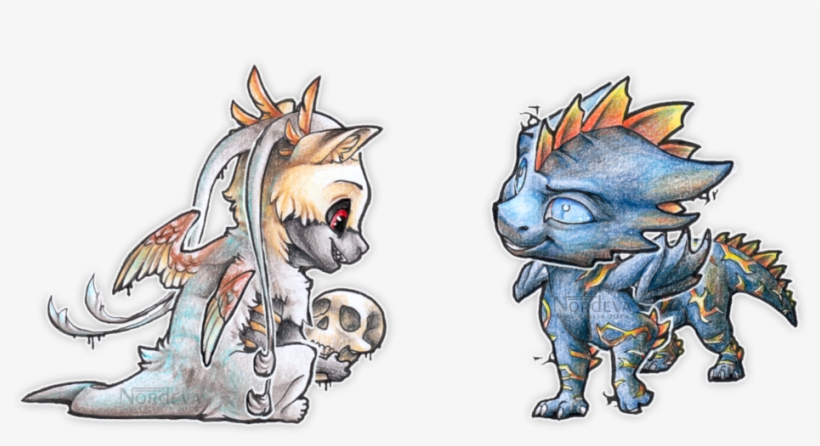 Chibi Riven And Chelsea - Drawing, transparent png #1799361