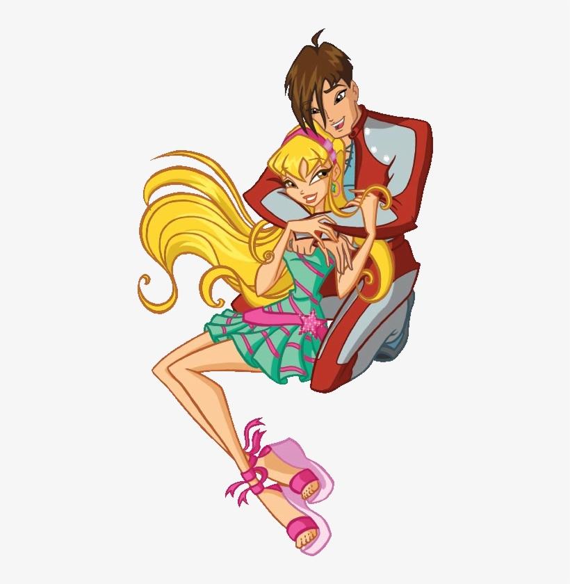 Stella & Brandon - Winx Club Stella Et Brandon, transparent png #1799416