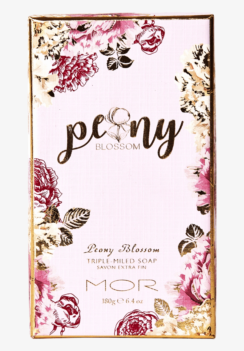 Pb02 Peony Blossom Triple Milled Soap Box - Greeting Card, transparent png #1799619