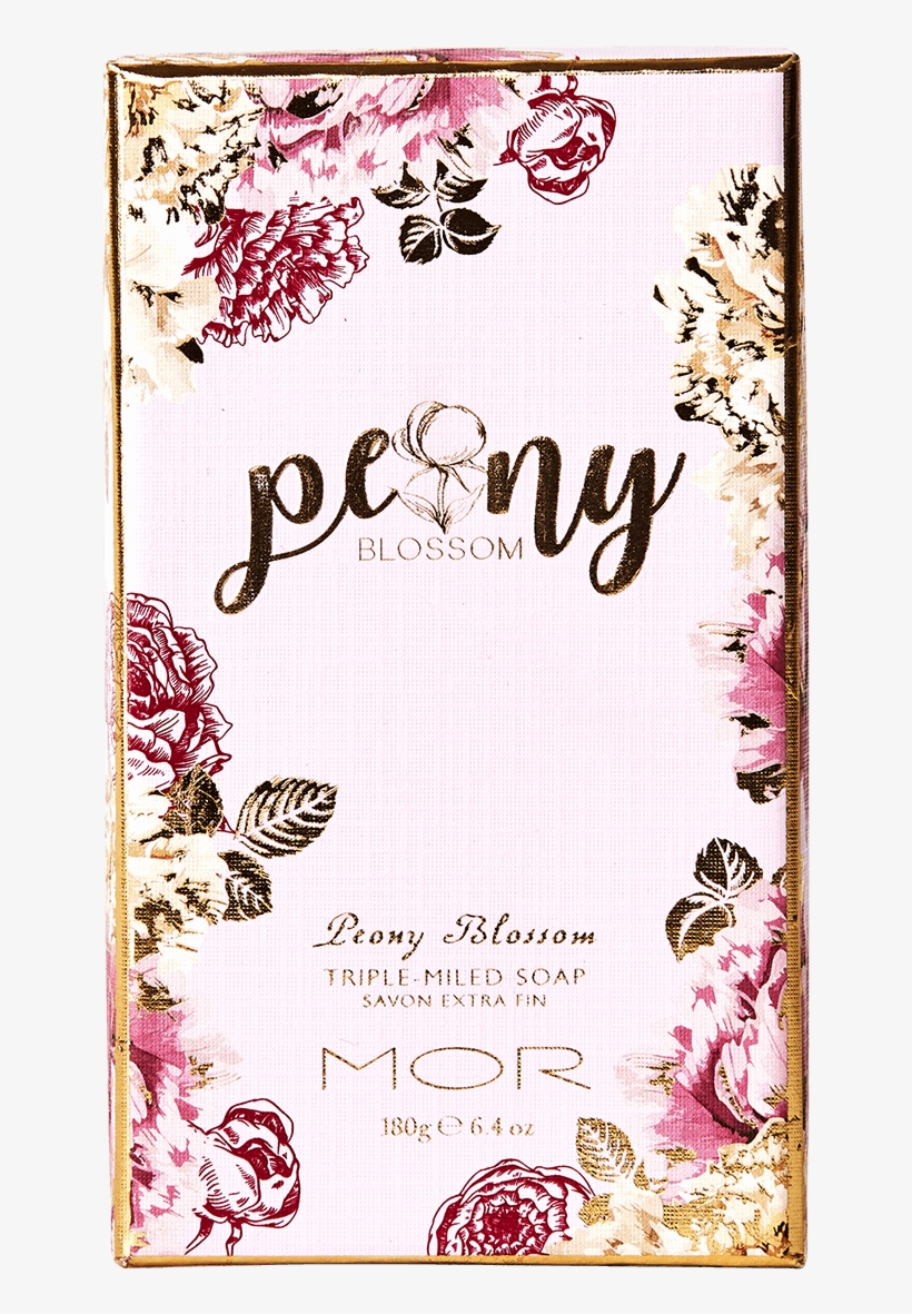 Pb02 Peony Blossom Triple Milled Soap Box - Greeting Card, transparent png #1799619