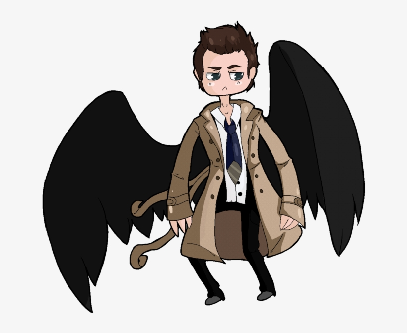 Castiel Drawing Sad - Transparent Click And Drag, transparent png #1799620