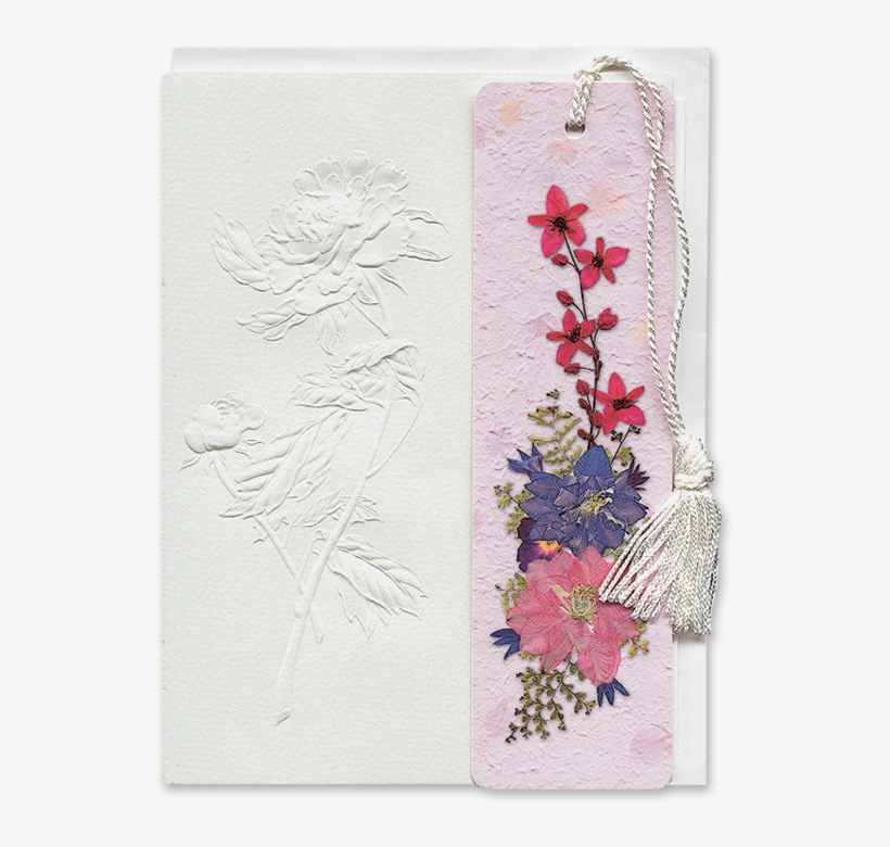 Peony Bookmark Gift Card Image - Craft, transparent png #1799639