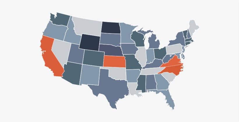 Map - Map Of The United States Transparent Background, transparent png #1799692