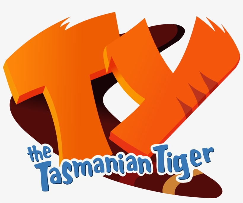 Ty The Tasmanian Tiger - Ty The Tasmanian Tiger Logo, transparent png #180063