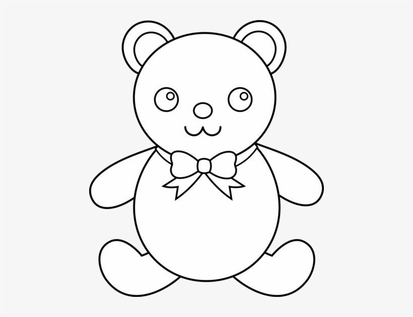 Teddy Bear Outline Free Teddy Bear Clip Art Pictures - Teddy Bear Outline, transparent png #180592