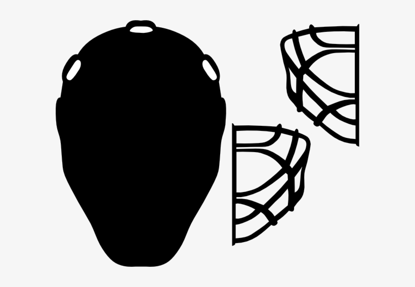 Vector Black And White Stock Goalie Clip Art At - Hockey Goalie Mask Clip Art, transparent png #180710