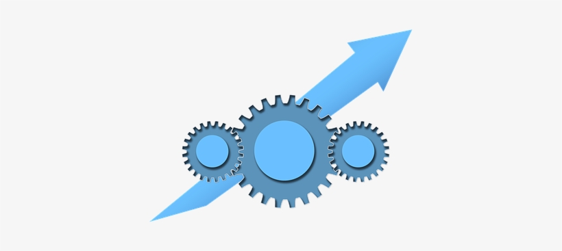 Teamwork Team Gear Arrow Trend Gears Drive - Teamwork Gears Png, transparent png #181095