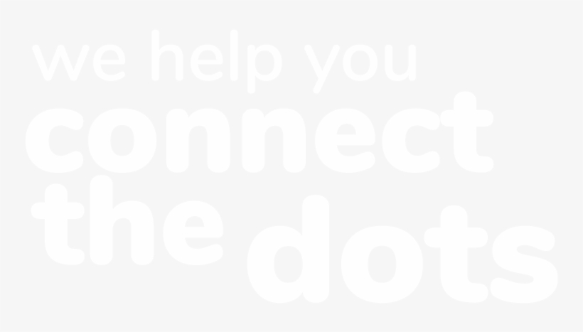We Help You Connect The Dots - Black-and-white, transparent png #181233