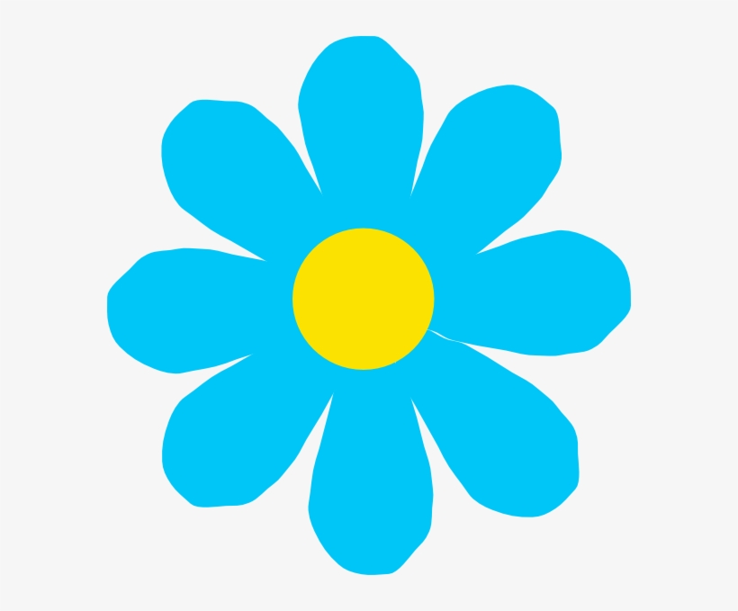 Bright Blue Flower Svg Clip Arts 582 X 599 Px, transparent png #181372
