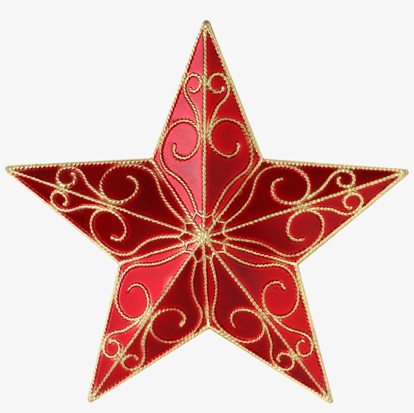 Red Christmas Star Png, transparent png #181600