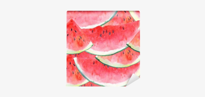 Seamless Pattern With Watermelon - Watermelon, transparent png #181623
