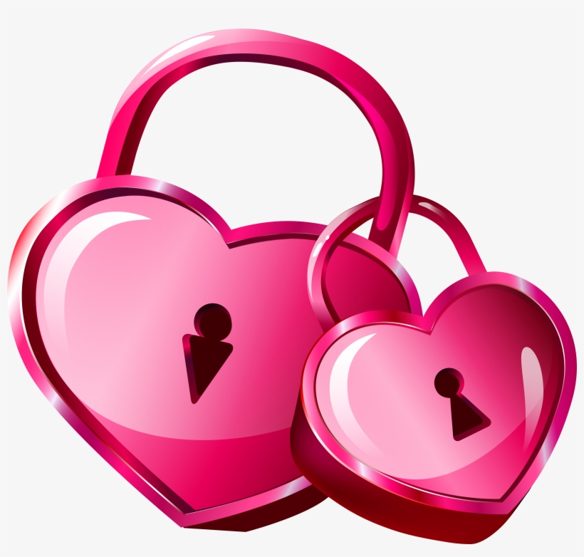 Heart Locks Transparent Png Clip Art Image - Locks Clipart, transparent png #182034