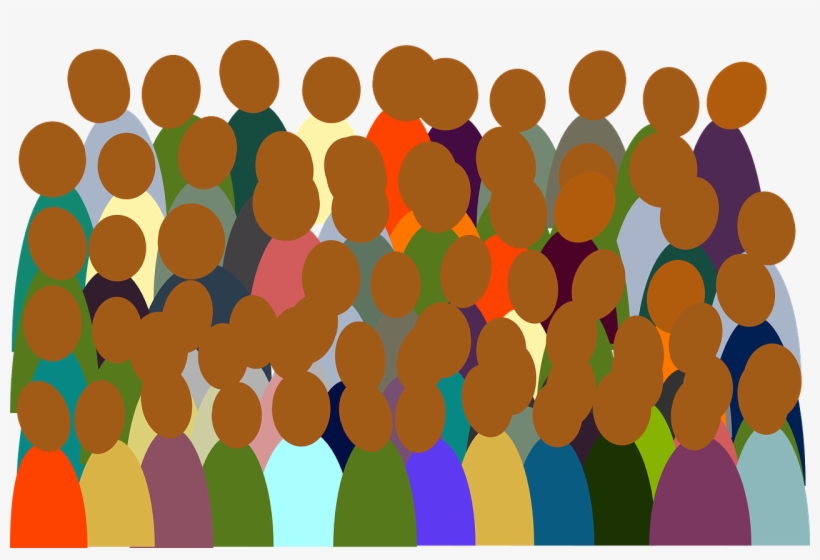 People Group Crowd Colorful Audience Crowd - Crowd Clipart, transparent png #182520