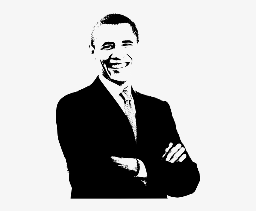 Obama Black And White - Obama Clip Art, transparent png #182748