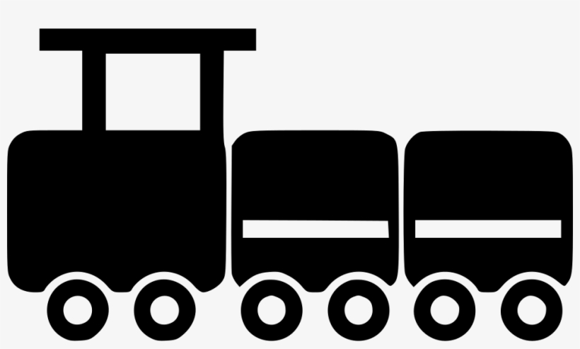 Png File - Black And White Toy Train Icon, transparent png #182796
