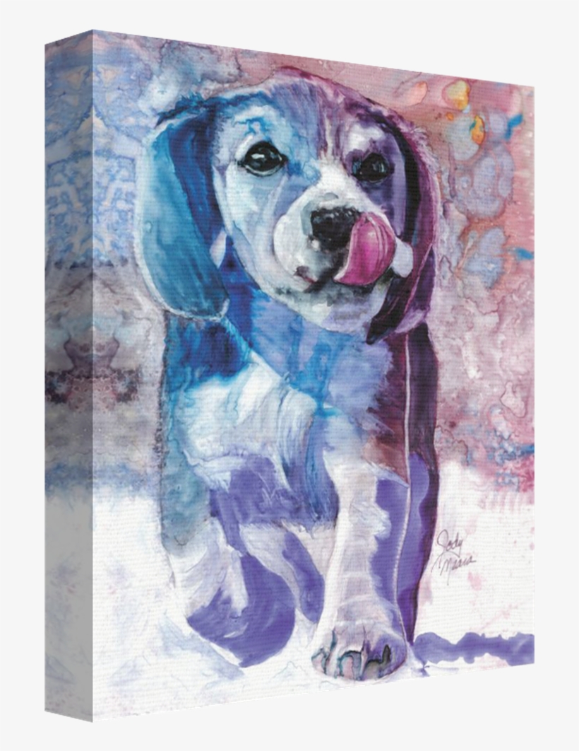 Riley Beagle Stretched Canvas - Rainbow Card Company Sc143r 30cm X 41cm . Stretched, transparent png #182814