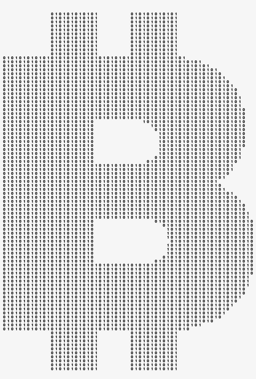 This Free Icons Png Design Of Bitcoin Logo Binary 2, transparent png #183041