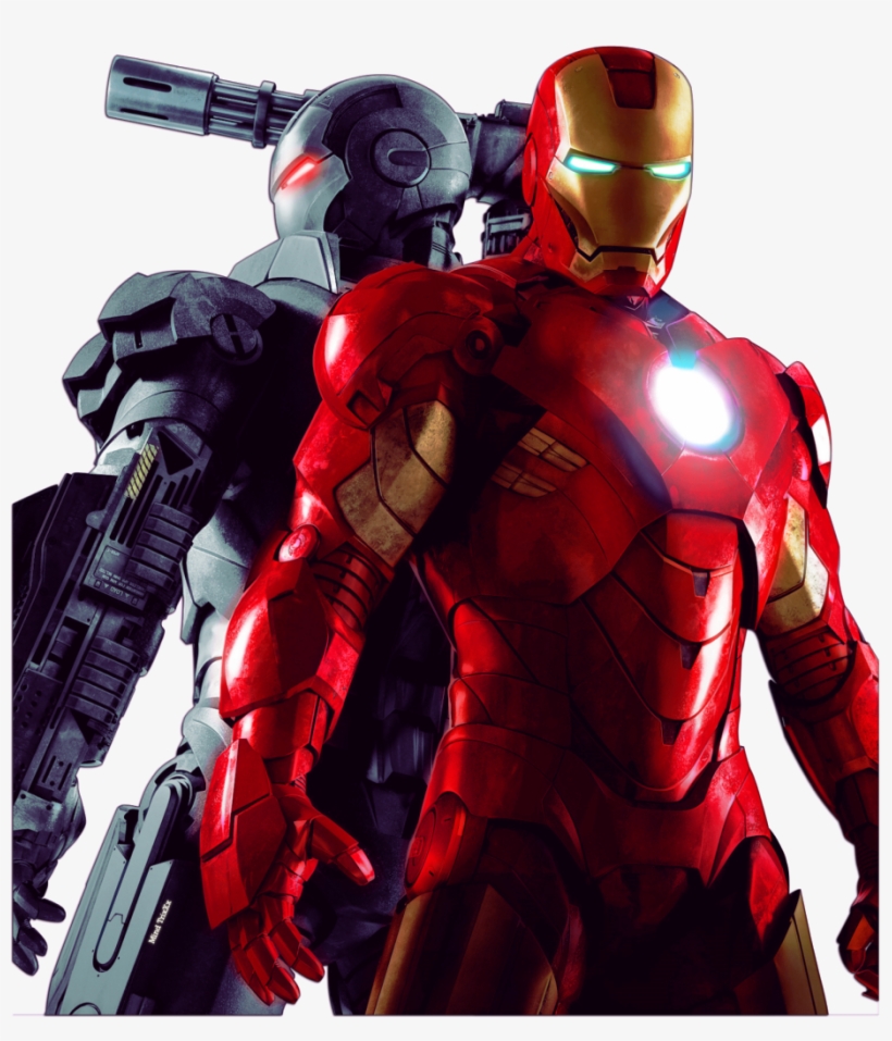 Ironman And War Machine Drawing, transparent png #183042