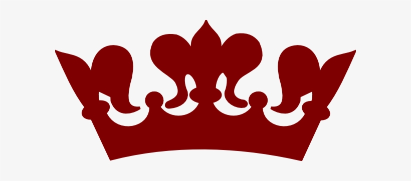 Download Maroon Crown Clip Art At Clker Com Crown Svg Free Transparent Png Download Pngkey