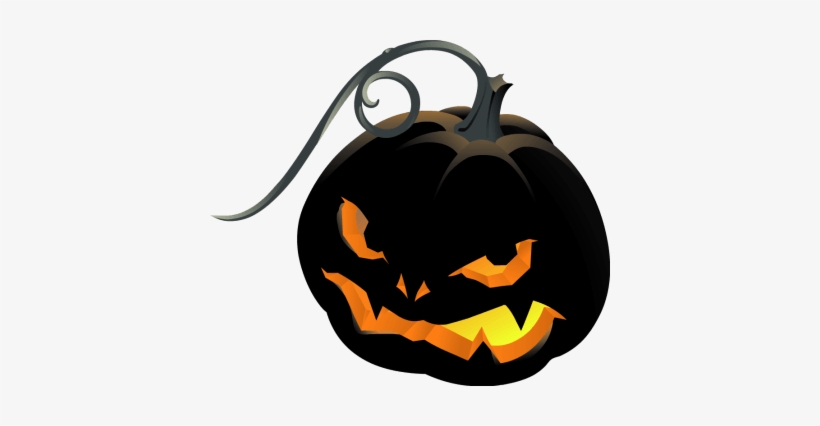 Scary Jack O Lantern Clipart - Halloween Pumpkin Throw Blanket, transparent png #183121