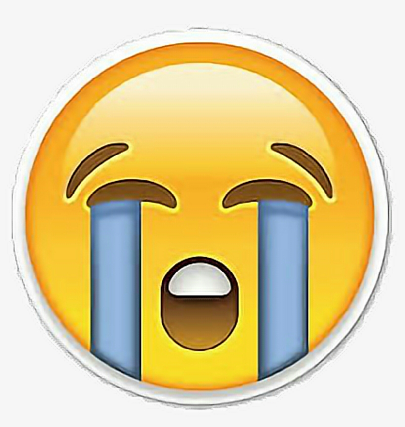 Loudly Crying Face Emoticon Emoji Pillow Case Cover, transparent png #183244