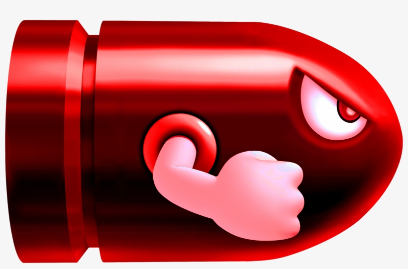 Dry Bones Kart Wii - Mario Bullet Bill Transparent, transparent png #183365