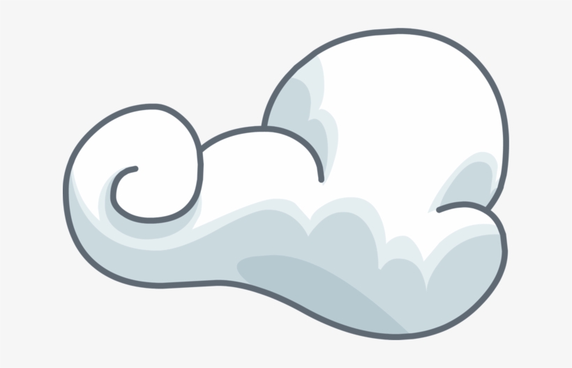 Wispy Clouds Icon - Nuvem Club Penguin Png, transparent png #183398