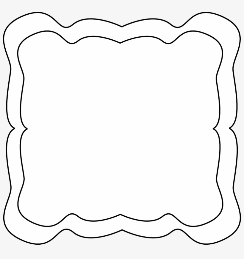 Clip Art Black And White - Coloring Book Frames, transparent png #183468