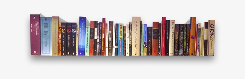 Books On A Bookshelf Png, transparent png #183951