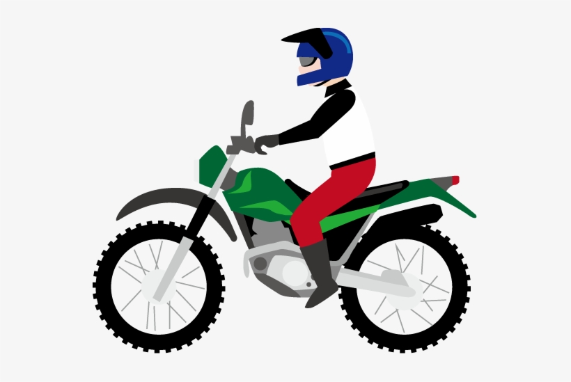 Bicycle Clip Art Motorbike Cliparts - Man On Motorbike Clipart, transparent png #184033