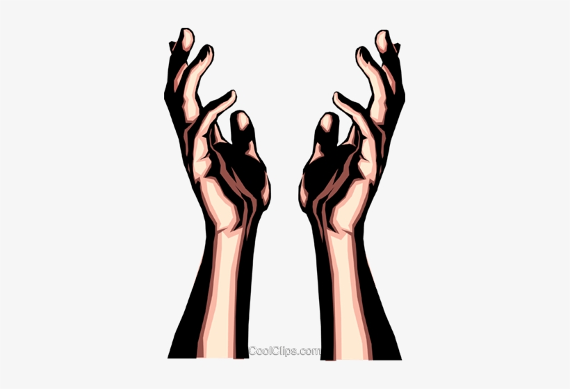 Hands Reaching Upwards Royalty Free Vector Clip Art - Hands Reaching Upwards, transparent png #184105
