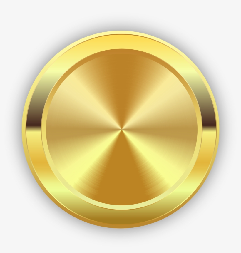 This Free Icons Png Design Of Round Golden Badge, transparent png #184155