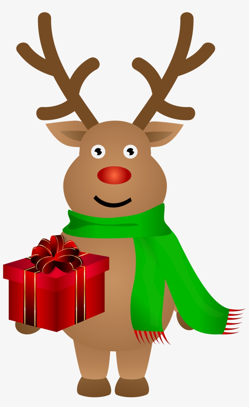 Reindeer Crystal Ear Studs. Silver. Personalised Message., transparent png #184227