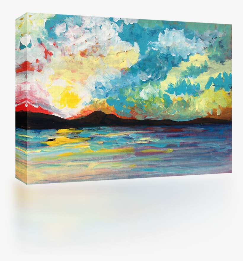 Island Sunset - Painting, transparent png #184231