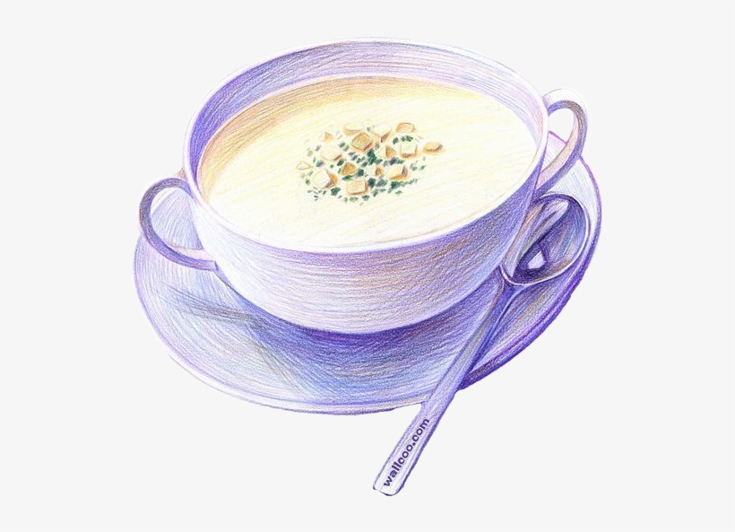 Watercolor Food Soup Freetoedit - Food, transparent png #184315