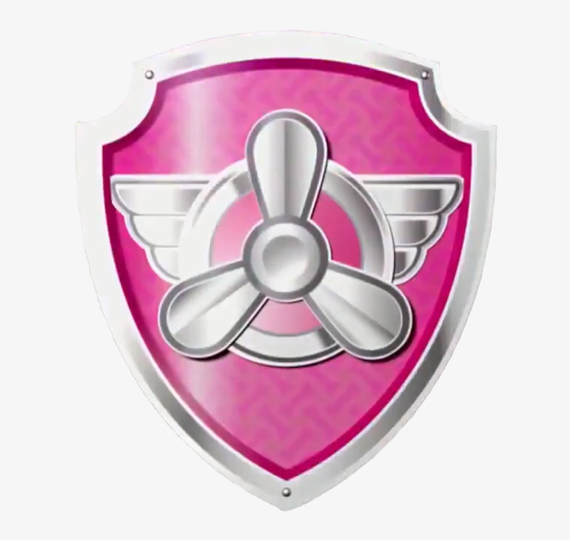 Skyes Pup Tag Paw Patrol Badge Skye Free Transparent Png Download