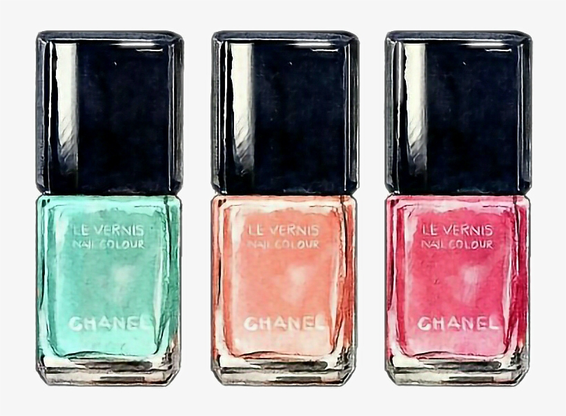 Report Abuse - Watercolor Chanel Nail Polish, transparent png #184792