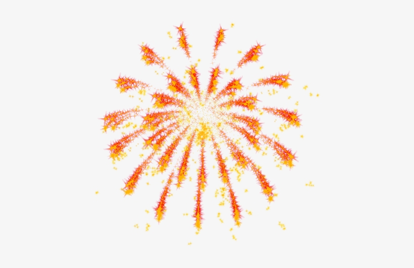 Orange Fireworks White Background, transparent png #184943