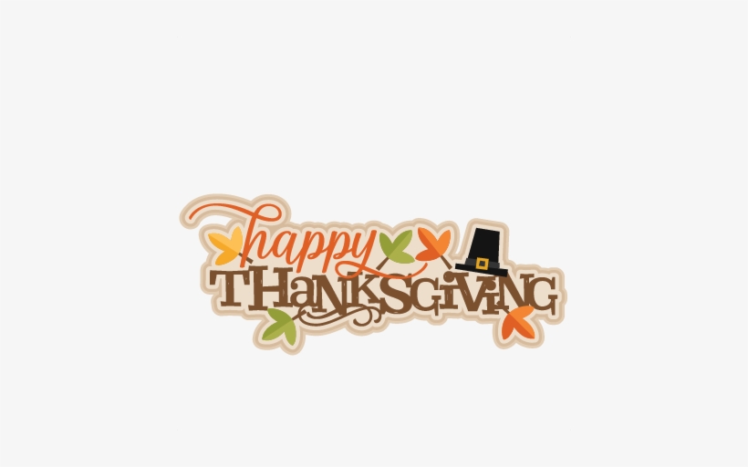 Happy Thanksgiving Logo Png Image Black And White Stock - Happy Thanksgiving Clipart Transparent, transparent png #184998