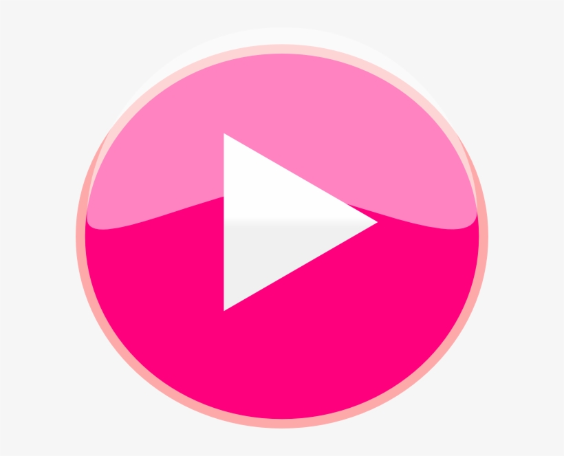 Pink Play Button Png, transparent png #185093