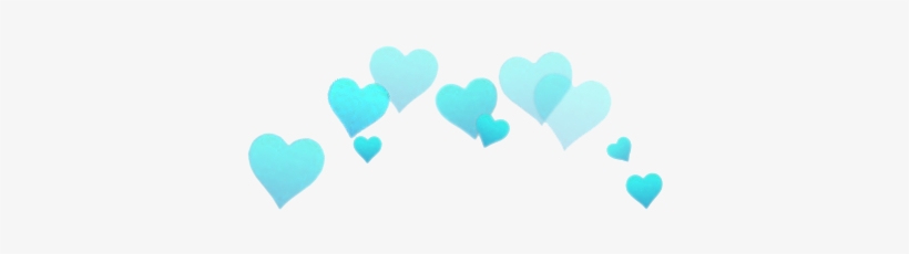 195 Images About Overlays/pngs✖ On We Heart It - Blue Hearts Over Head, transparent png #185216