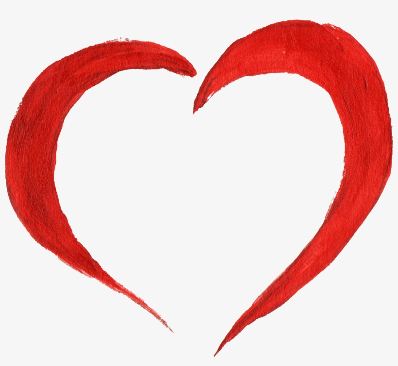 Free Download - Red Heart Paint Png, transparent png #185218