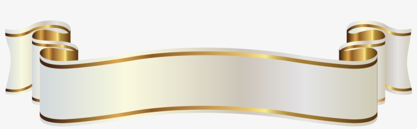 White Gold Ribbon Png, transparent png #185319