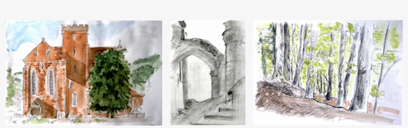 Taking A Rubbing Of A Lino Plate With Watercolour Background, - Illustration, transparent png #185420